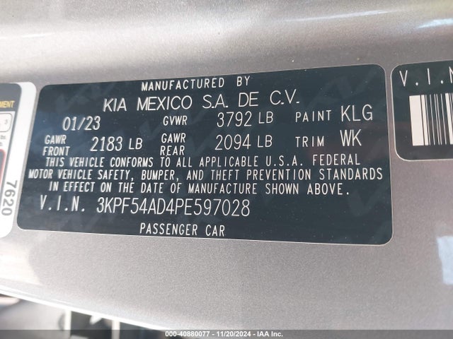 KIA Forte Gt-line 2023 3KPF54AD4PE597028 Image 9