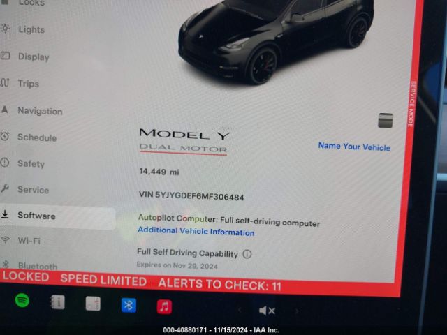 5YJYGDEF6MF306484 Tesla Model Y Performance Dual Motor All-wheel Drive