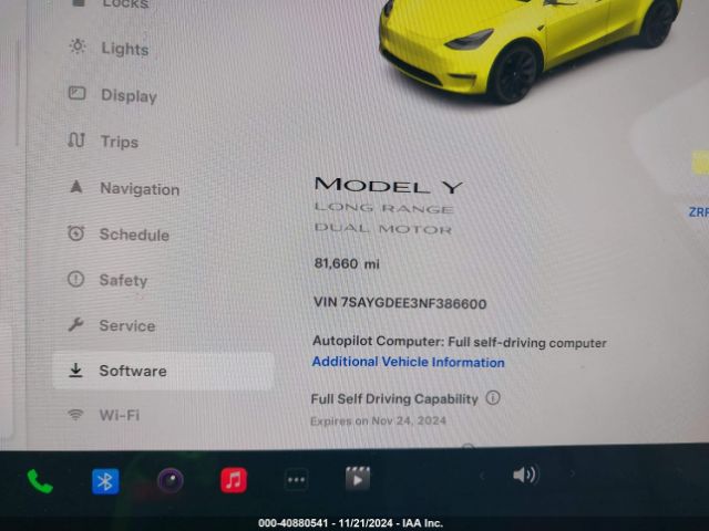 7SAYGDEE3NF386600 Tesla Model Y Long Range Dual Motor All-wheel Drive