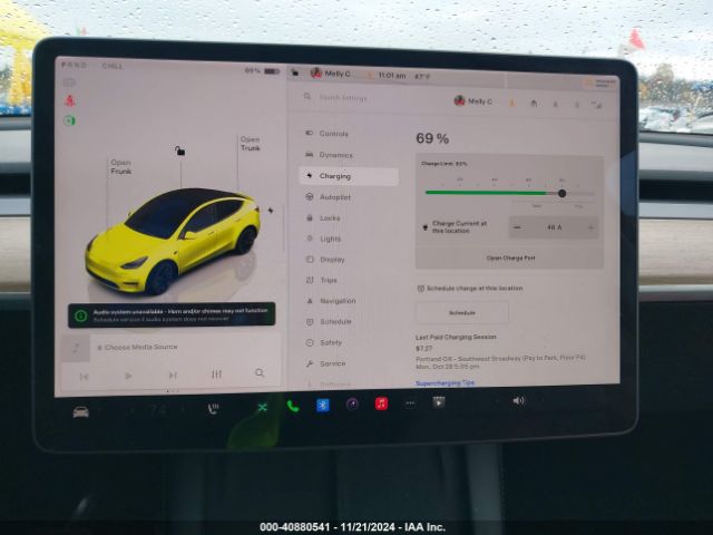 7SAYGDEE3NF386600 Tesla Model Y Long Range Dual Motor All-wheel Drive