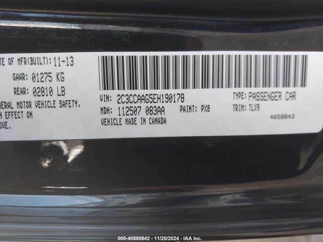 2C3CCAAG5EH190178 Chrysler 300
