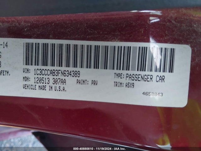 Chrysler 200 Limited 2015 1C3CCCAB3FN634389 Image 9