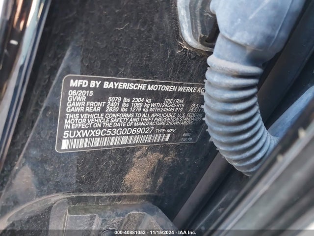 5UXWX9C53G0D69027 BMW X3 Xdrive28i