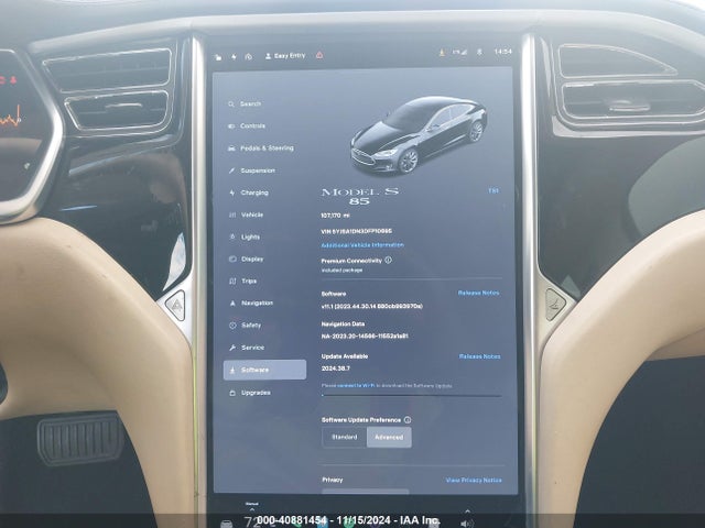 2013 TESLA MODEL S 5YJSA1DN3DFP10695 Photo 6