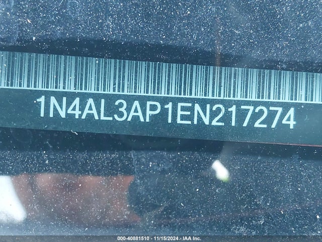 Nissan Altima 2.5 S 2014 1N4AL3AP1EN217274 Image 9