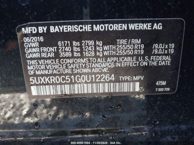 5UXKR0C51G0U12264 BMW X5 Xdrive35i