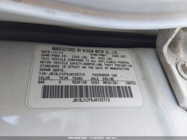 JN1BJ1CP9JW105710 Nissan Rogue Sport S