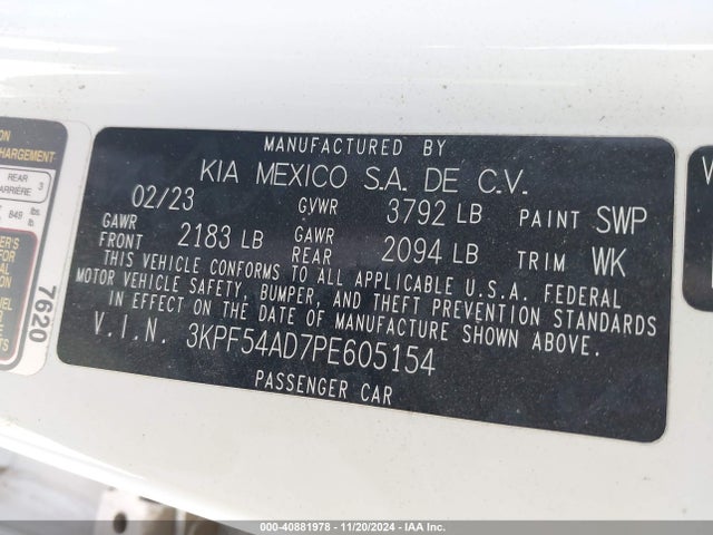 KIA Forte Gt-line 2023 3KPF54AD7PE605154 Image 9