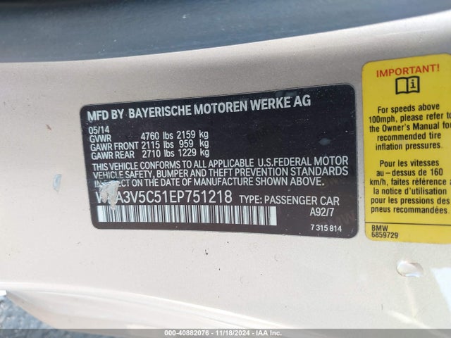 BMW 428i 2014 WBA3V5C51EP751218 Image 9