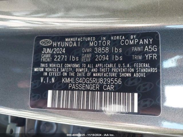 Hyundai ELANTRA SEL 2024 KMHLS4DG5RU829556 Image 9