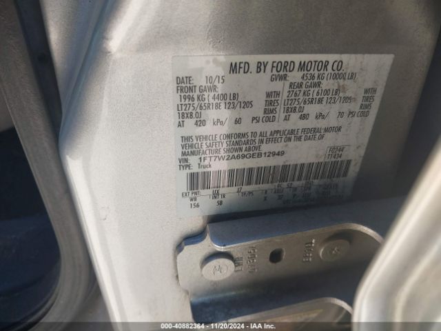 1FT7W2A69GEB12949 Ford F-250 Lariat