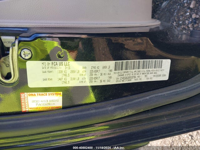 Dodge Grand Caravan American Value Pkg 2016 2C4RDGBG3GR335784 Image 9