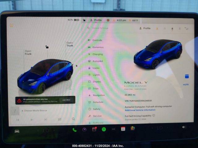 7SAYGDEE0RA248581 Tesla Model Y Long Range Dual Motor All-wheel Drive