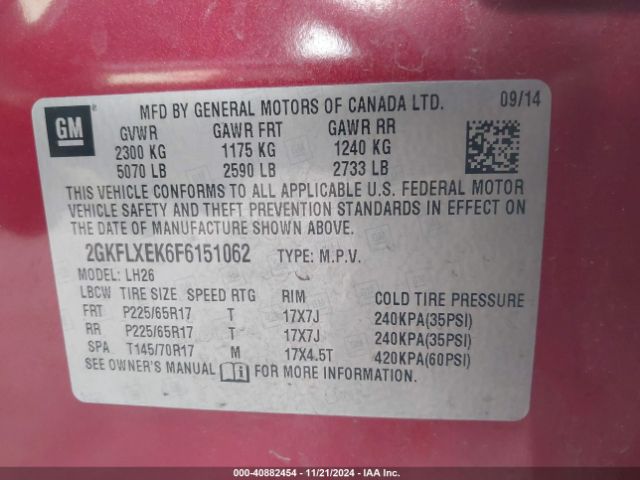 2GKFLXEK6F6151062 GMC Terrain Slt-1