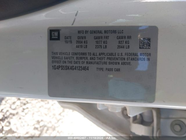 1G4PS5SK4G4123464 Buick Verano Leather Group