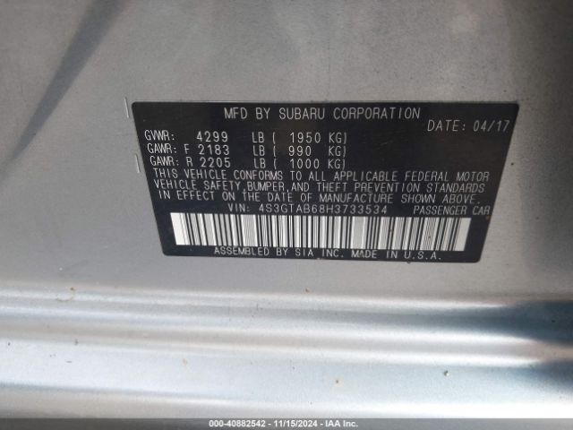 4S3GTAB68H3733534 Subaru Impreza 2.0i Premium
