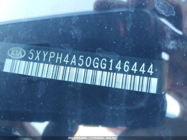5XYPH4A50GG146444 KIA Sorento 3.3l Ex