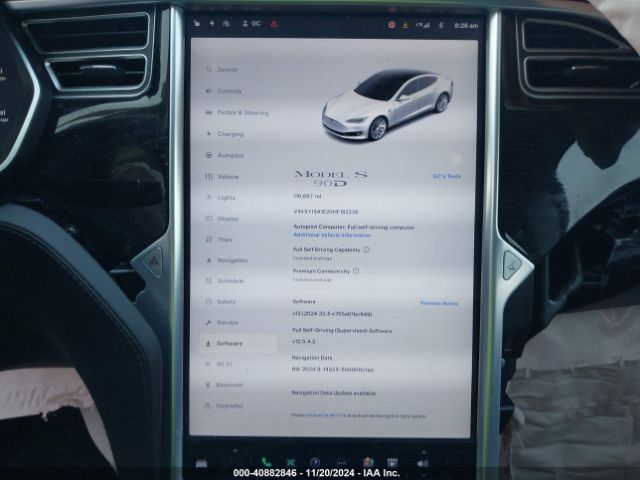 5YJSA1E20HF182236 Tesla Model S 100d/60d/75d/90d/p100d
