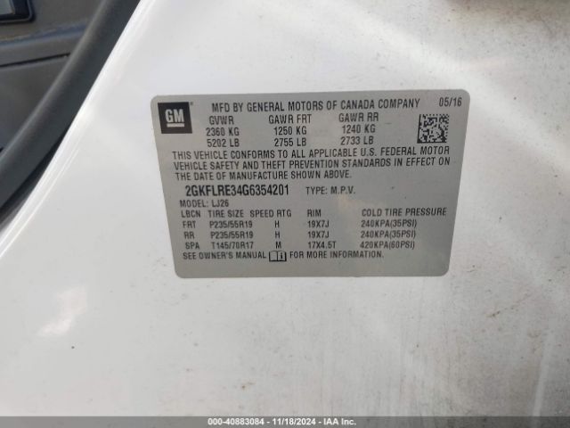2GKFLRE34G6354201 GMC Terrain Denali