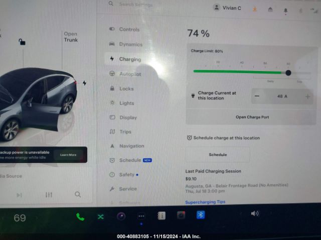 7SAYGDEE5PA188729 Tesla Model Y Awd/long Range Dual Motor All-wheel Drive
