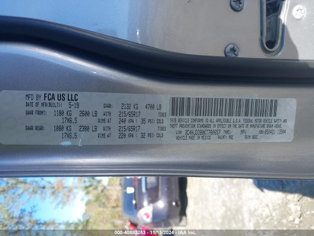 3C4NJDDB0KT780657 Jeep Compass Trailhawk 4x4