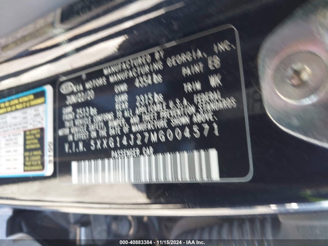5XXG14J27MG004571 KIA K5 LXS