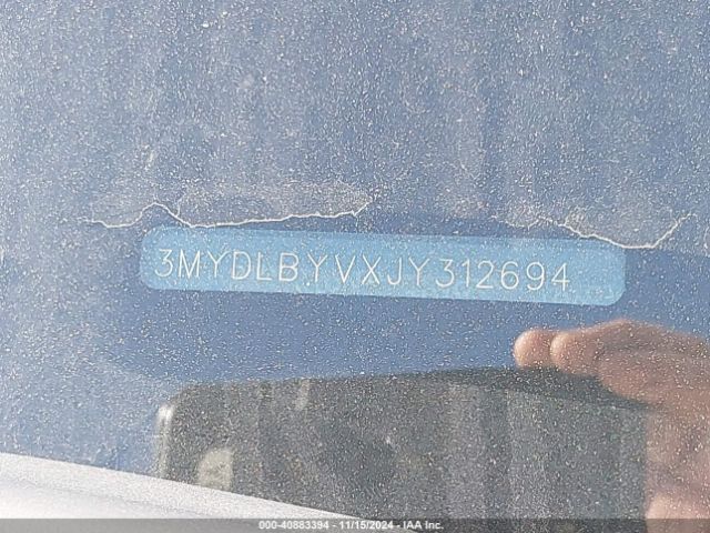 3MYDLBYVXJY312694 Toyota YARIS IA