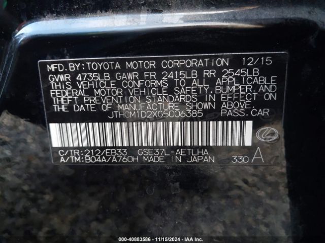 JTHCM1D2XG5006385 Lexus IS 300
