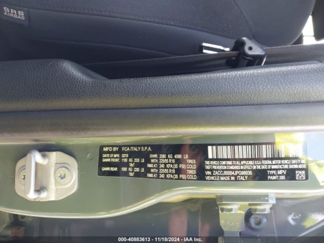 ZACCJBBB4JPG98936 Jeep Renegade Altitude 4x4