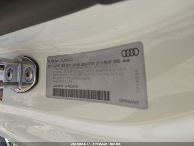 WAUMFAFH6FN009734 Audi A5 2.0t Premium