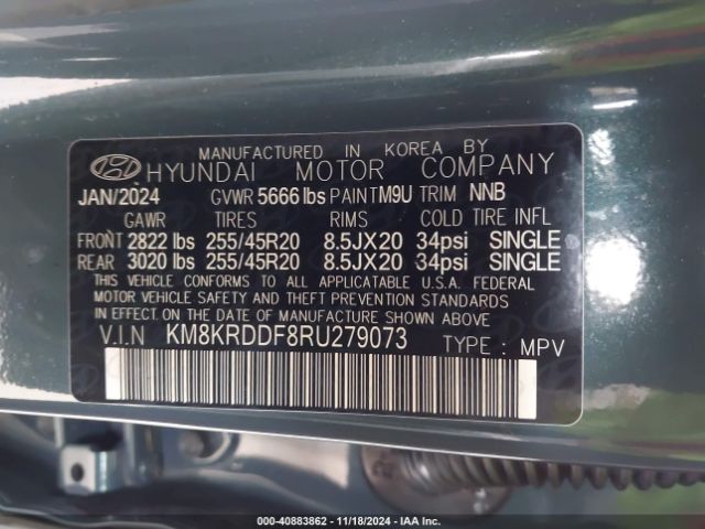KM8KRDDF8RU279073 Hyundai Ioniq 5 Limited
