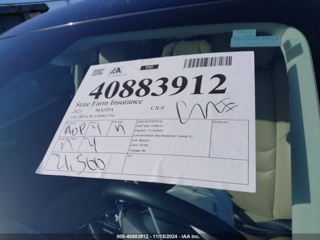 JM3TCBCYXP0635794 Mazda Cx-9 Touring
