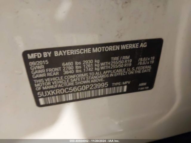 5UXKR0C56G0P23995 BMW X5 Xdrive35i