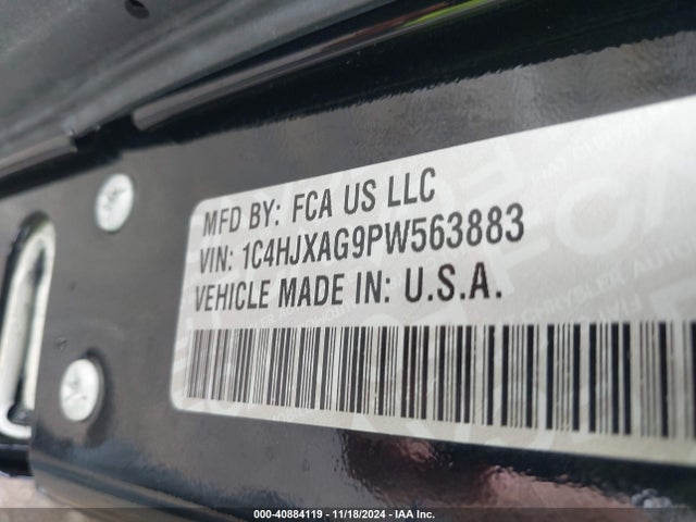 1C4HJXAG9PW563883 Jeep Wrangler 2-door Sport S 4x4