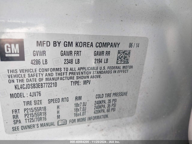 Buick Encore Premium 2014 KL4CJDSB3EB772210 Image 9