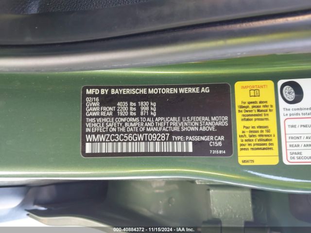 WMWZC3C56GWT09287 Mini Countryman Cooper S