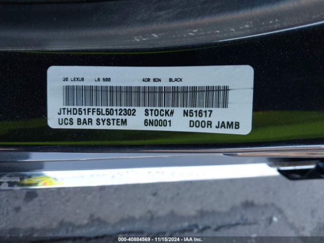 Lexus Ls 500 2020 JTHD51FF5L5012302 Image 9