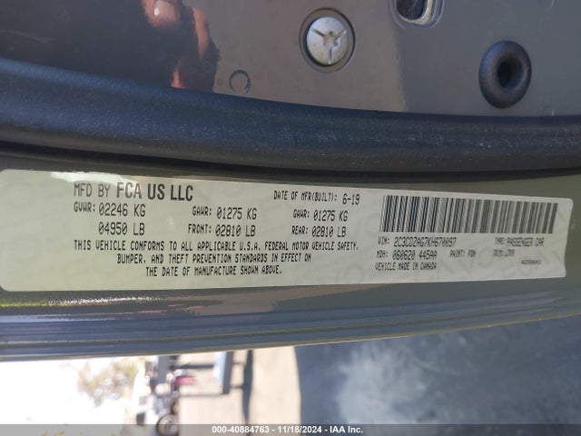 2C3CDZAG7KH670097 Dodge Challenger Sxt
