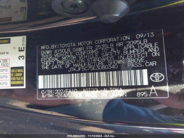 JTKJF5C75E3080340 Scion TC