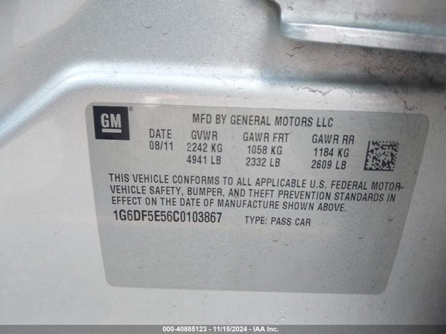 2012 CADILLAC CTS 1G6DF5E56C0103867 Photo 8