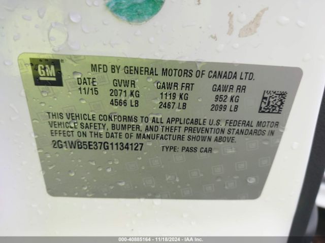 2G1WB5E37G1134127 Chevrolet Impala Limited Lt
