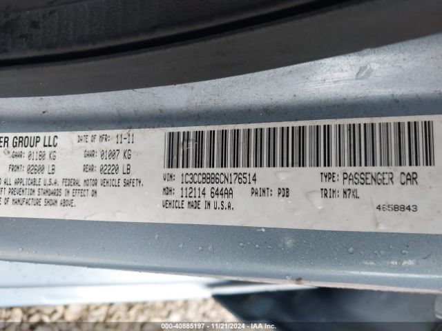 2012 CHRYSLER 200 1C3CCBBB6CN176514 Photo 8