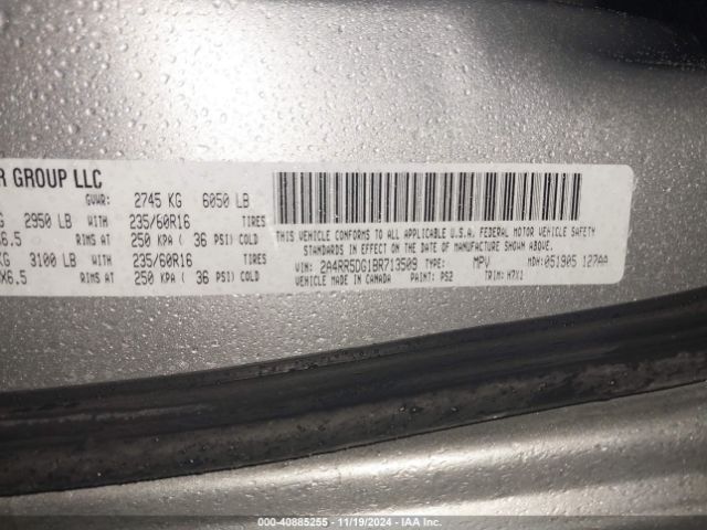 2011 CHRYSLER TOWN & COUNTRY 2A4RR5DG1BR713509 Photo 8