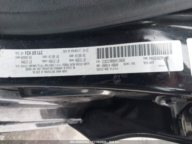 1C3CCCAB9GN116692 Chrysler 200 Limited