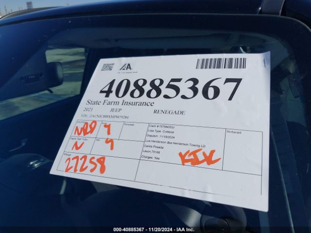 ZACNJCBBXMPM79284 Jeep Renegade Latitude Fwd