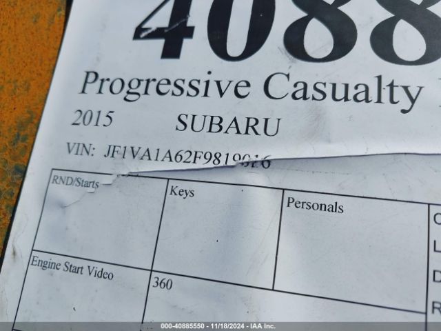 JF1VA1A62F9819016 Subaru WRX