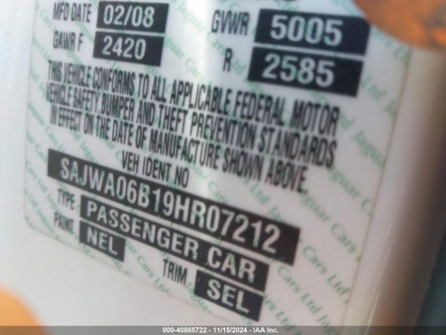 2009 JAGUAR XF SAJWA06B19HR07212 Photo 8