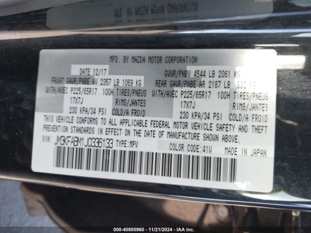 JM3KFABM1J0336133 Mazda CX-5 SPORT