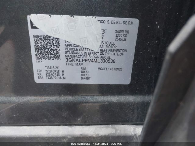 3GKALPEV4ML330536 GMC Terrain Fwd Slt