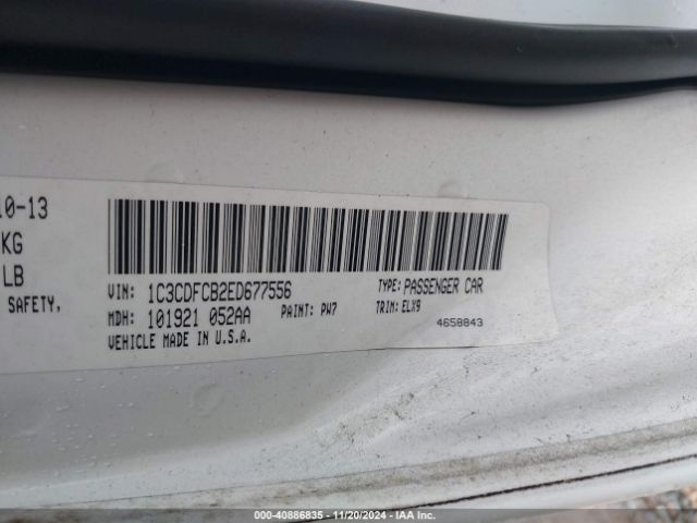 1C3CDFCB2ED677556 Dodge Dart Limited